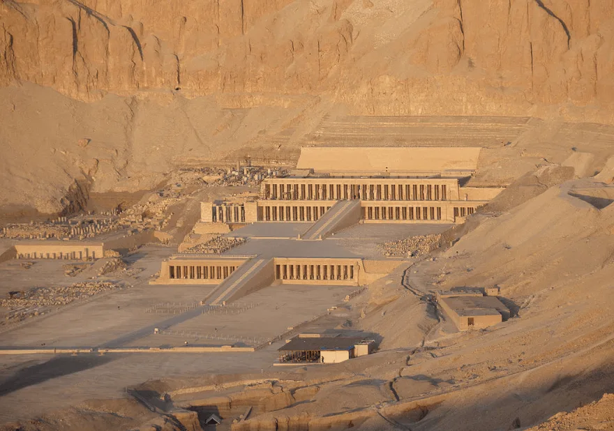 Hatshepsut temple aerial