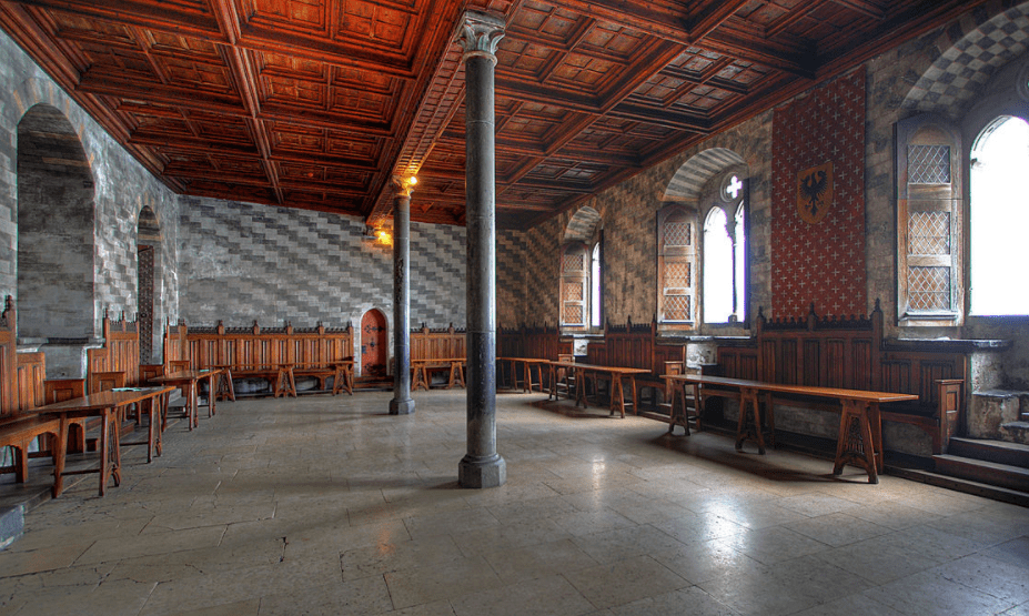 Inside Chillon Castle, Grand Hall of the Count