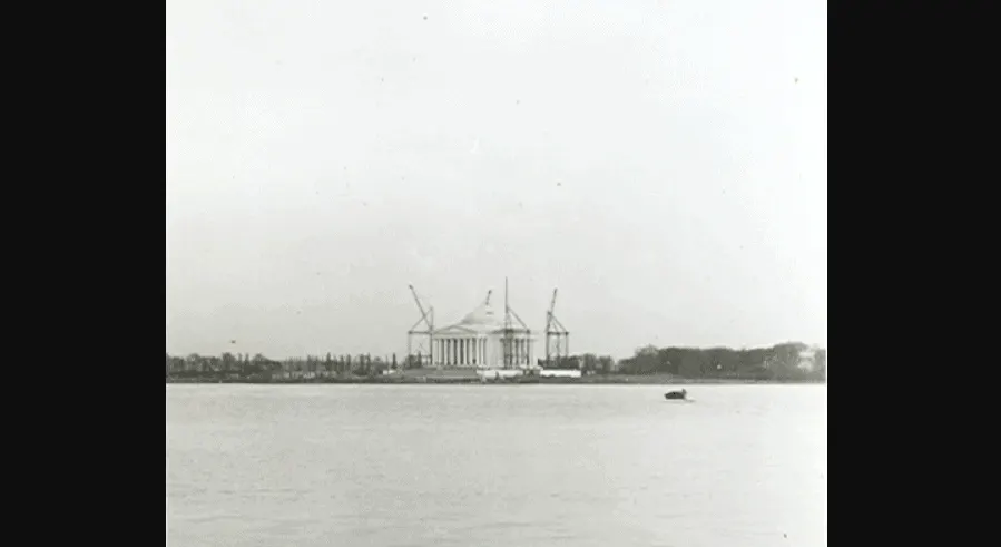 Jefferson Memorial construction