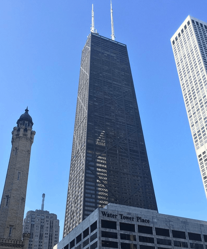 John Hancock Center  and water tower