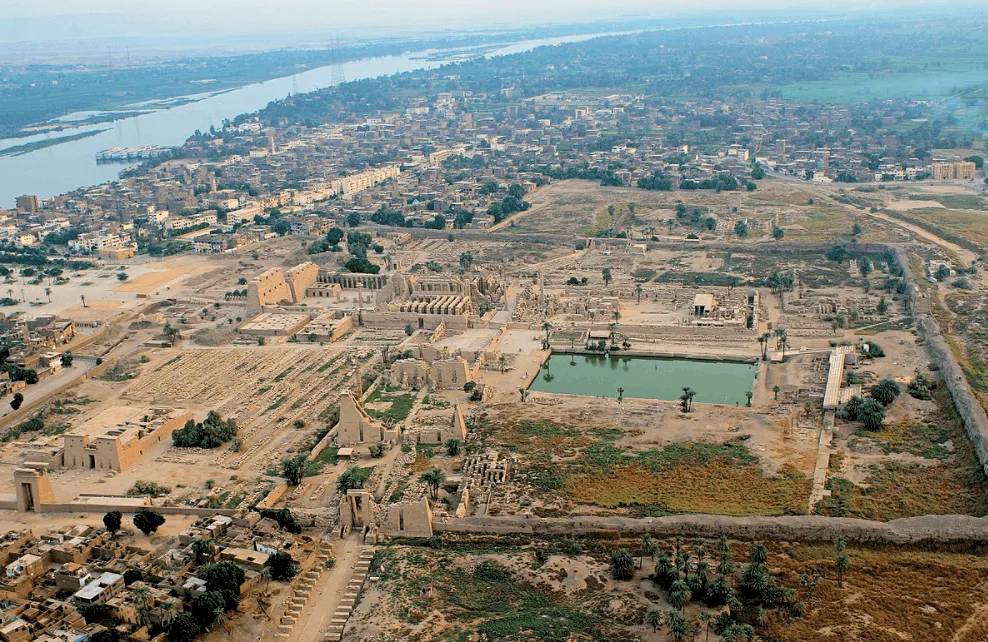 Karnak Temple Aerial 
