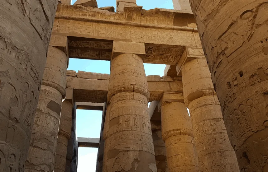 Huge blocks of Karnak temple