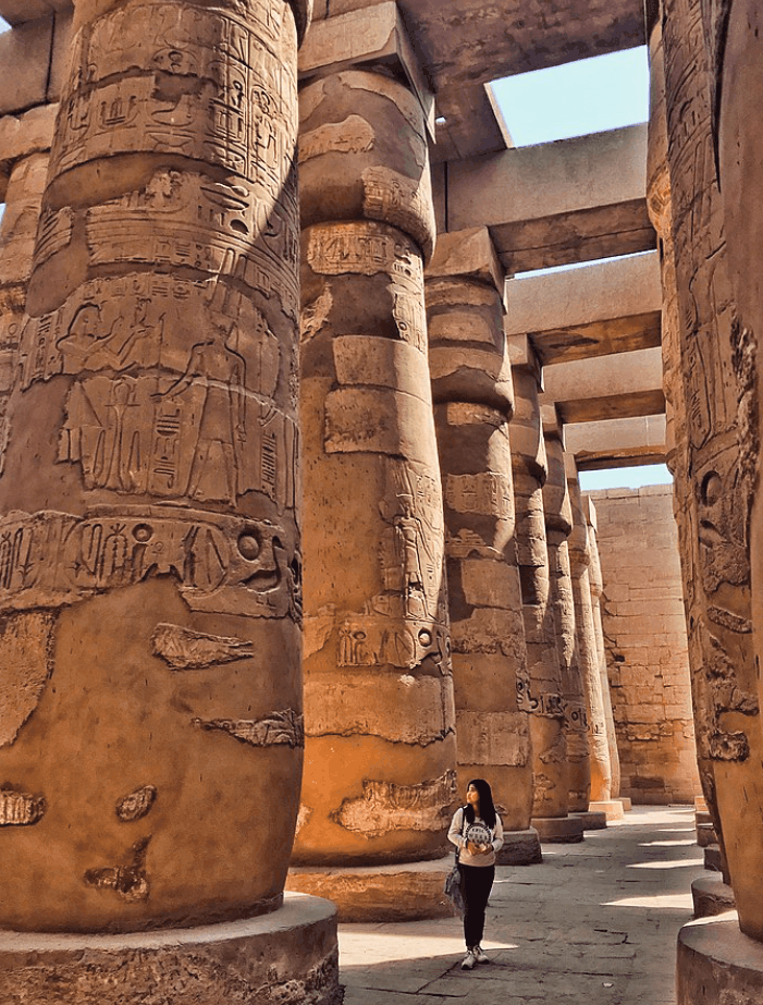 HUeg columns at Karnak temple