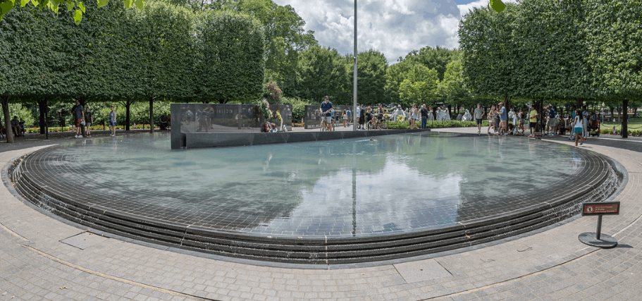Korean War Veterans Memorial pool of remembrance