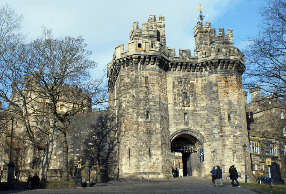 Lancaster Castle entrance gate