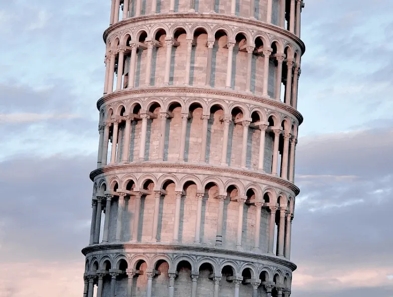 leaning tower of pisa tilt