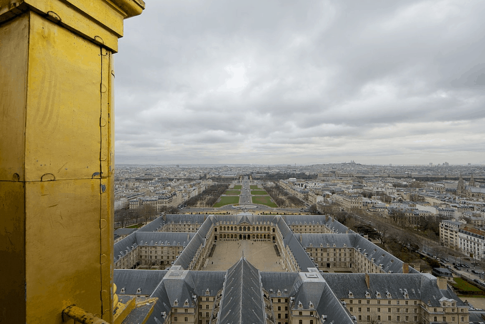 Les Invalides aerial view