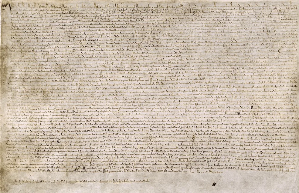 Magna Carta from 1215