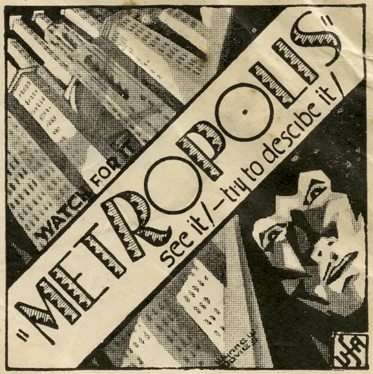 Metropolis advertisement from 1927