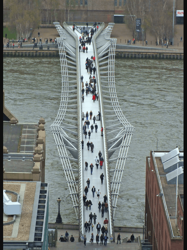 Millennium Bridge length