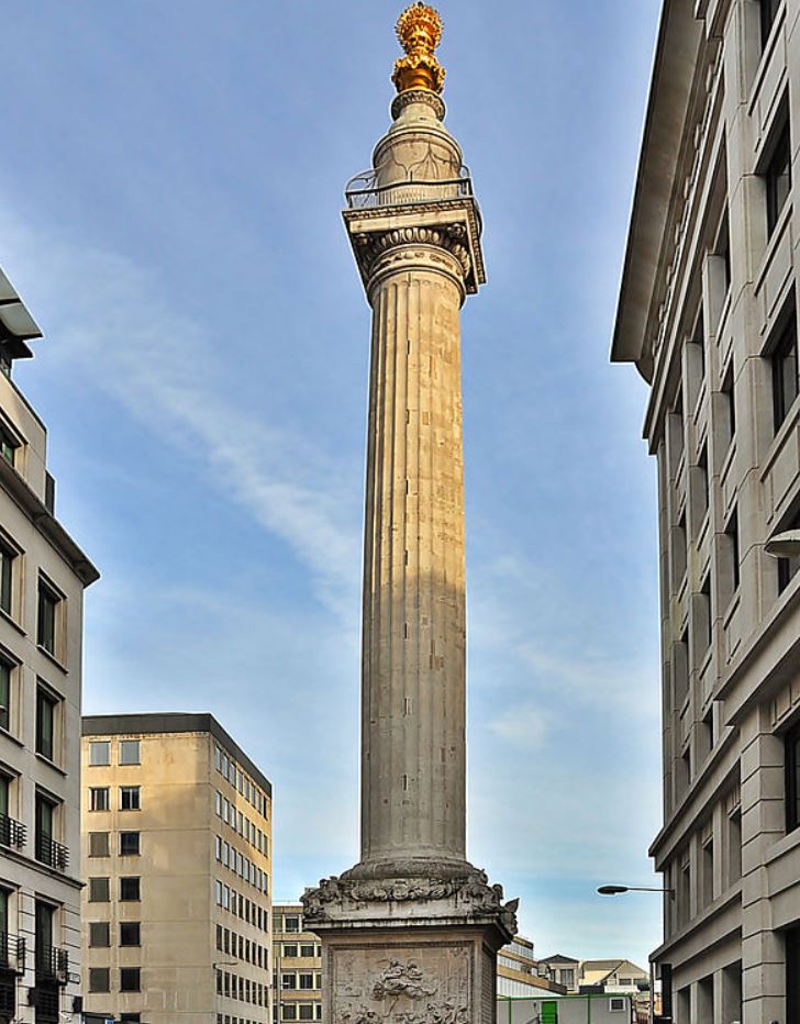 monument to the great fire in London