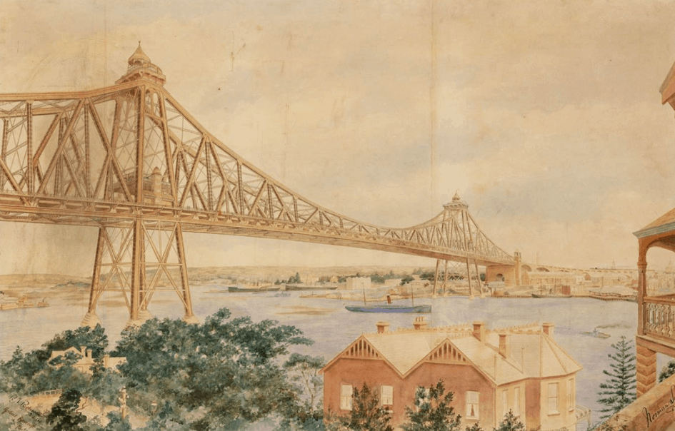 Sydney Harbour Bridge proposal 1902