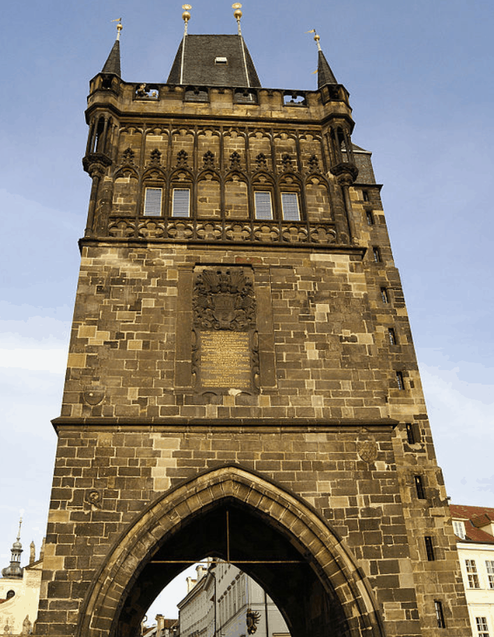 Stone tower of Charles Bridge