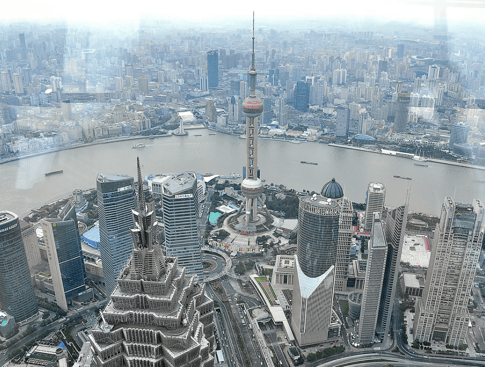 oriental pearl tower shanghai financial center