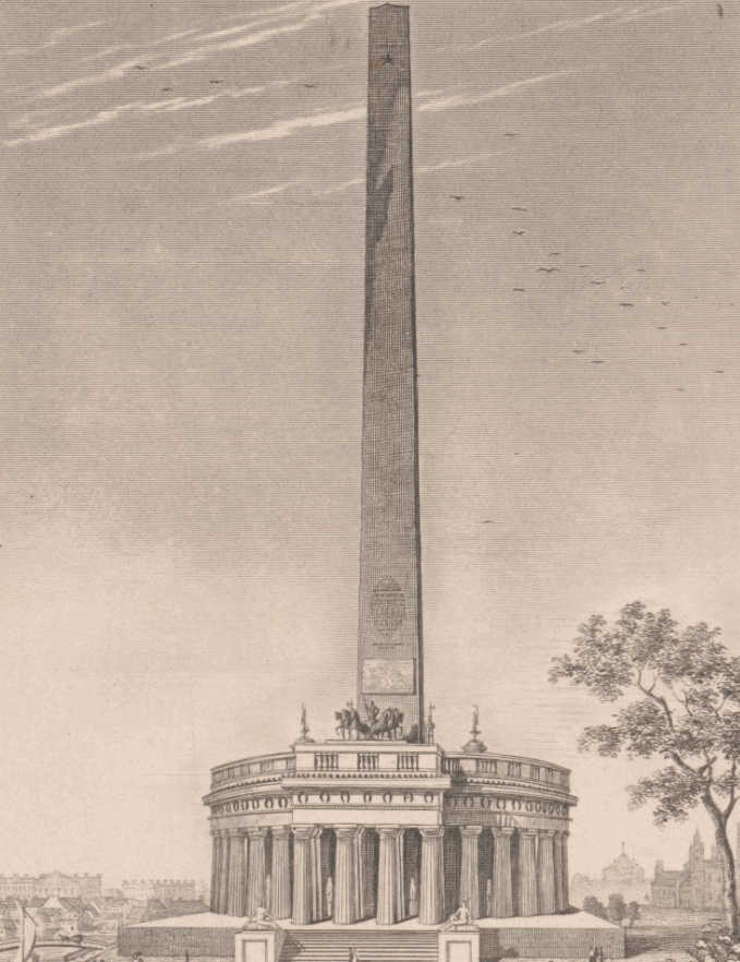 original plan Washington monument