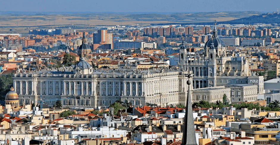 Royal Palace of Madrid Aerial
