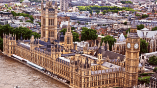 palace of westminster aerial