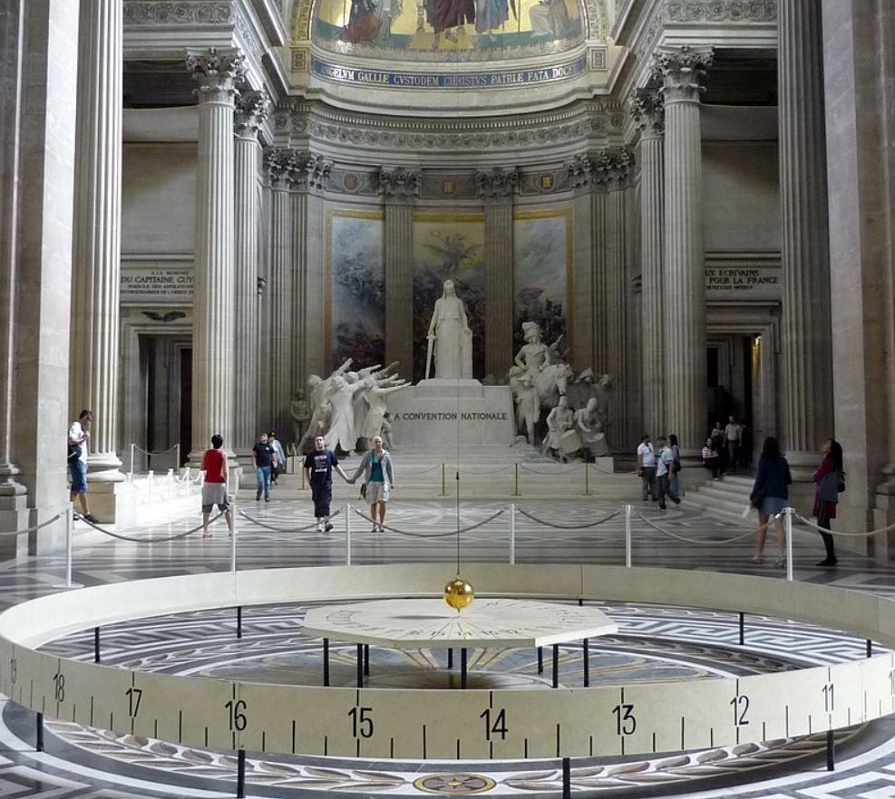 pendulum inside the pantheon in paris