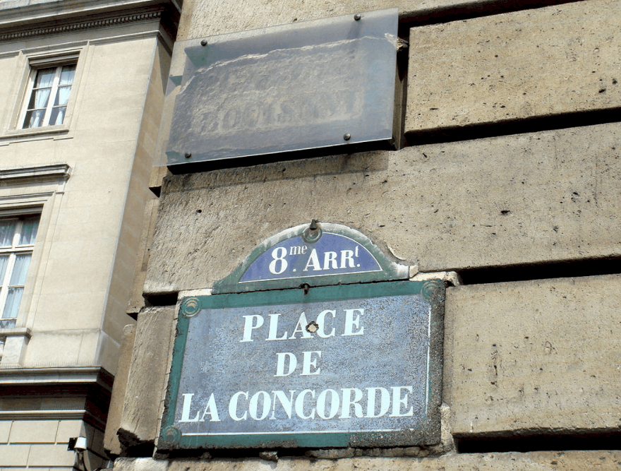 Place de la Concorde plaques