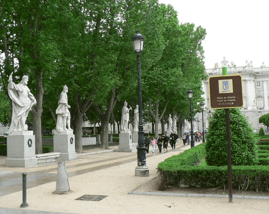 Royal Palace of Madrid plaza de oriente