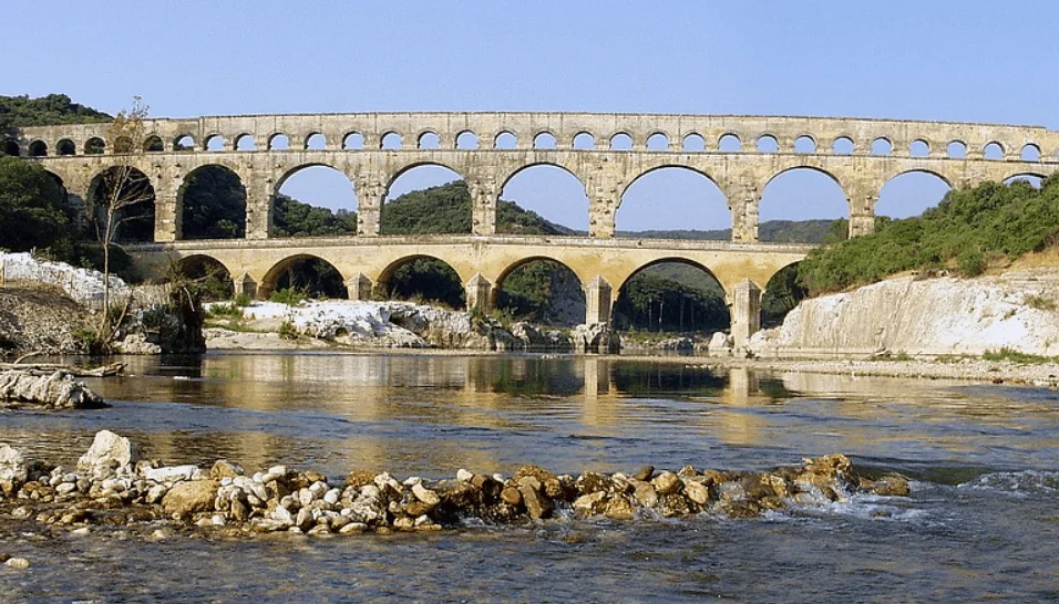 Pont du Gard from the river