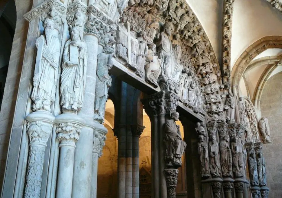 portico of glory santiago de compostela cathedral