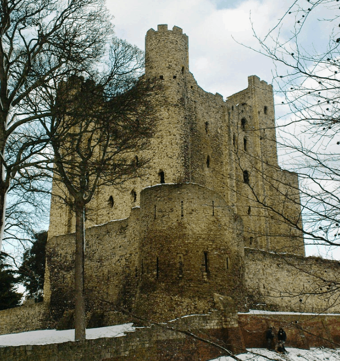 rochester castle keep round tower