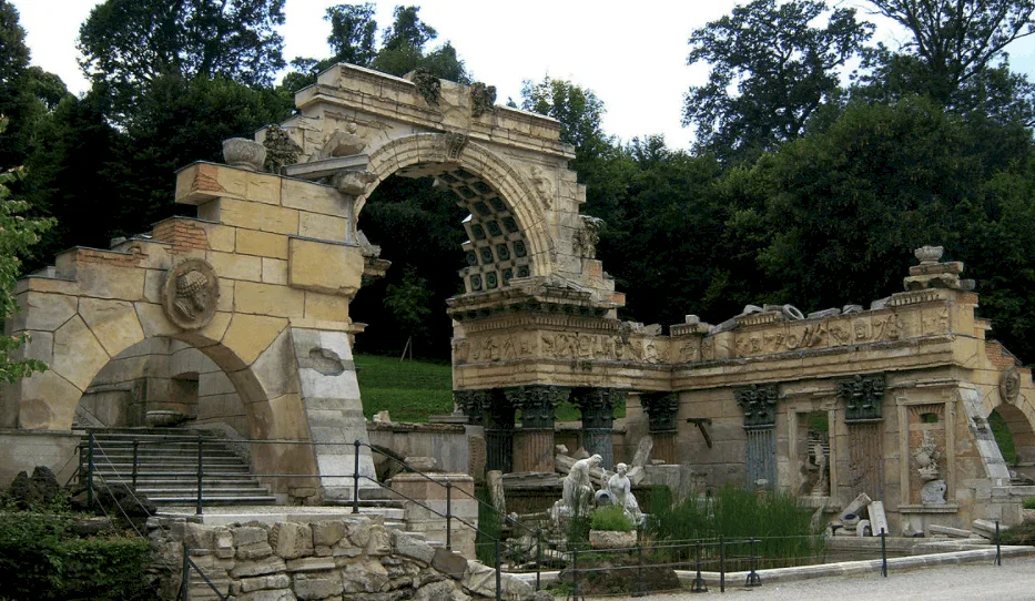 Roman Ruin in palace garden