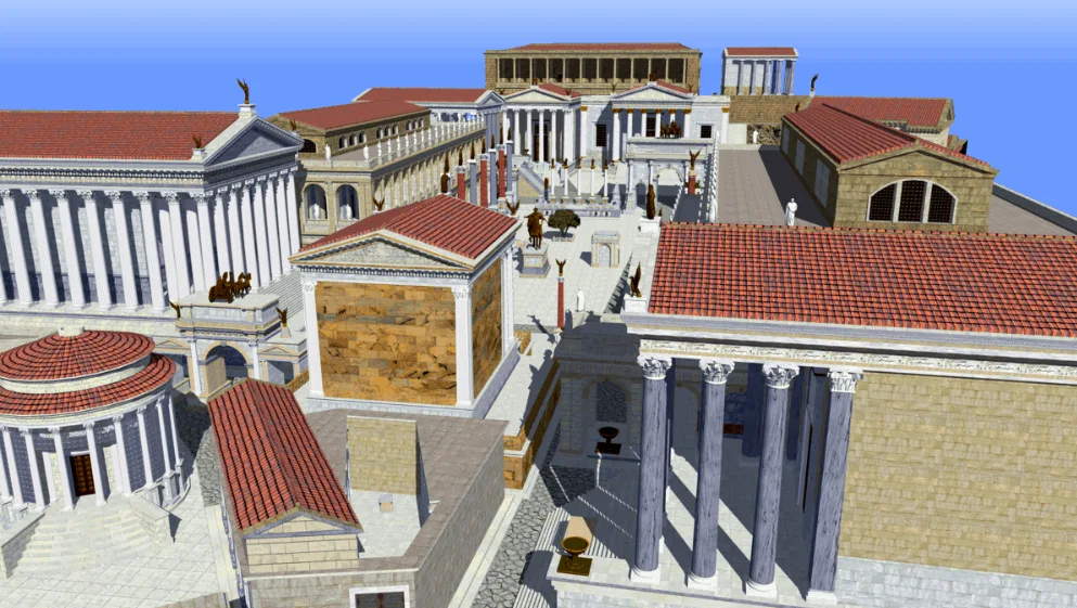Roman Forum simulation