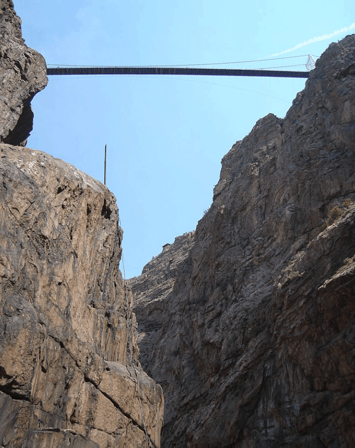 From inside the royal gorge