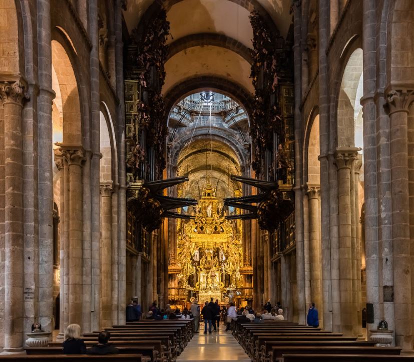 santiago de compostela cathedral interior