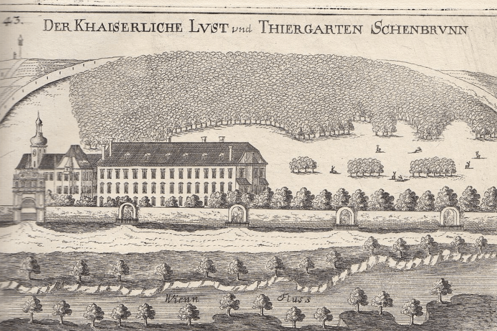 The original palace in the 17th century