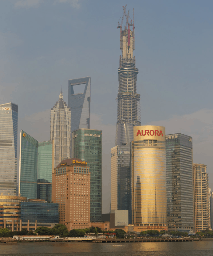 Shanghai Tower construction