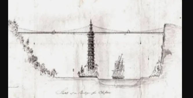 Original design of clifton suspension bridge