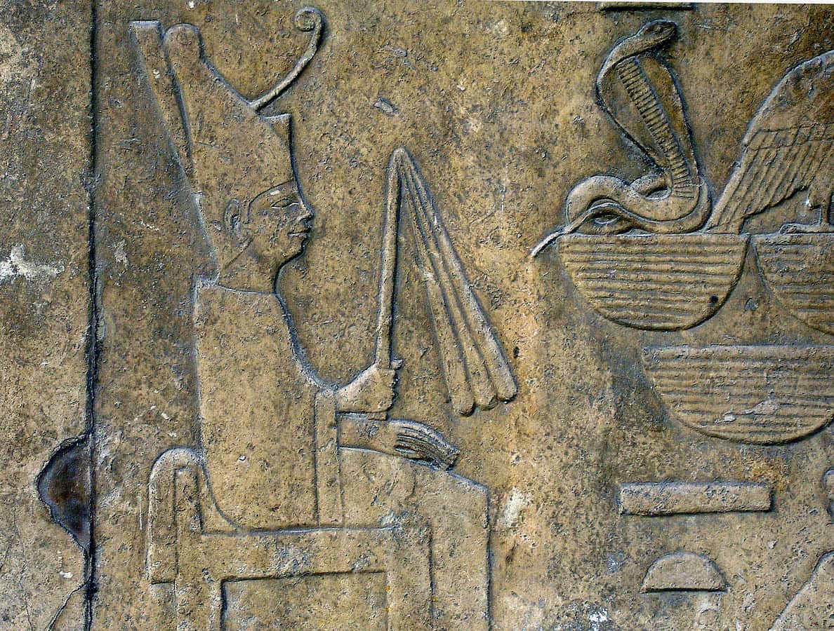 Pharaoh Sneferu relief