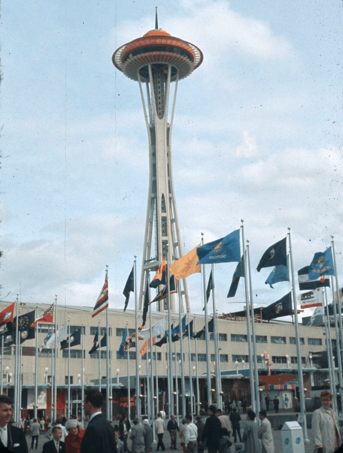 The Space Needle in 1962