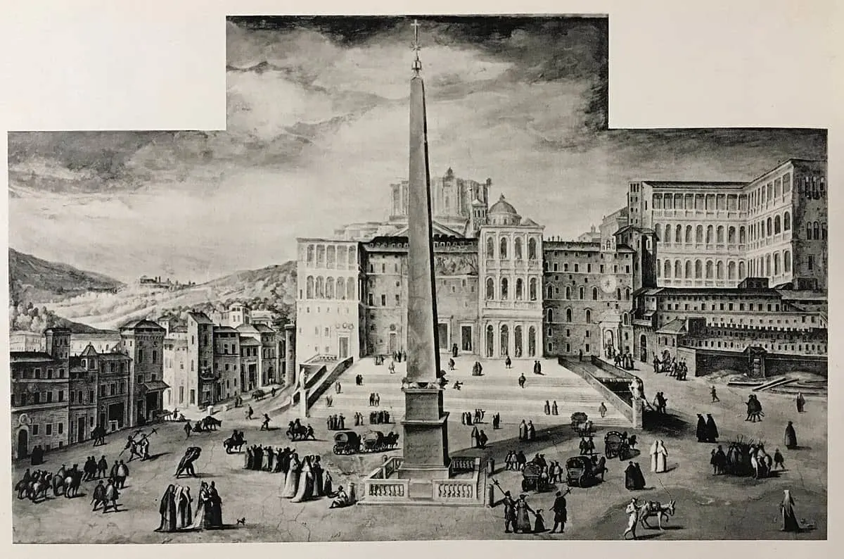 St peter's square in 1587