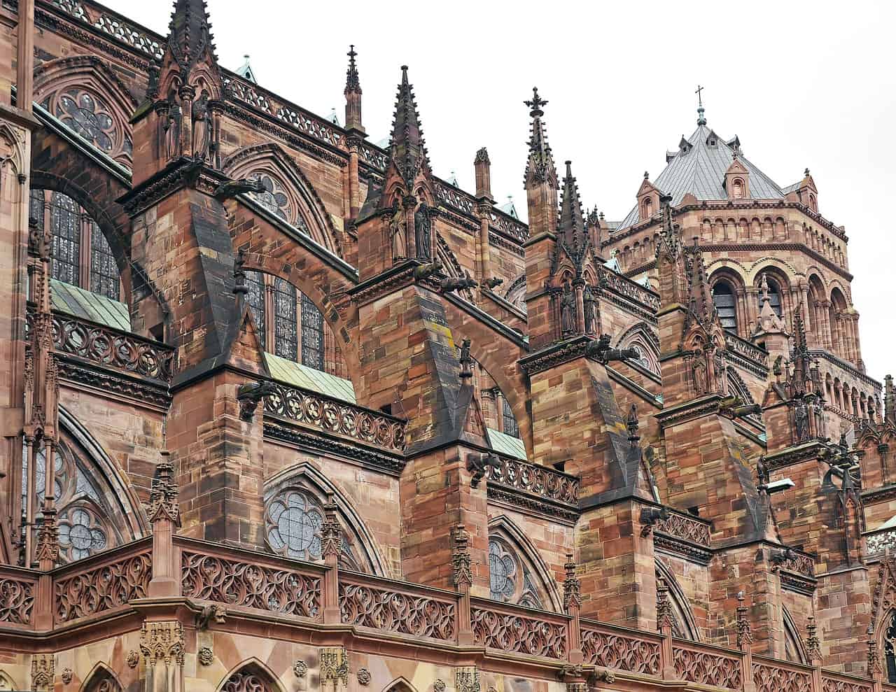 Architectural detail of Strasbourg Cathedral