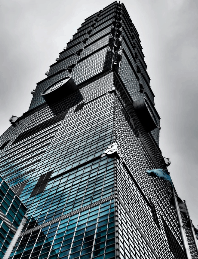 Taipei 101 looking up