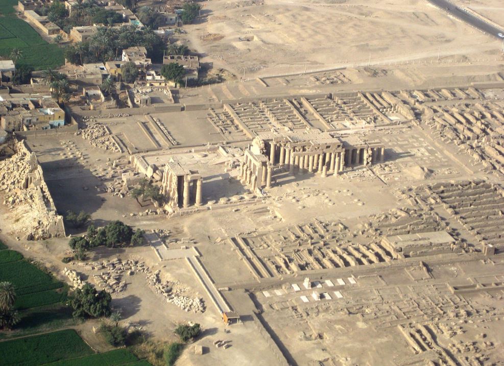 temple of ramesses II aerial