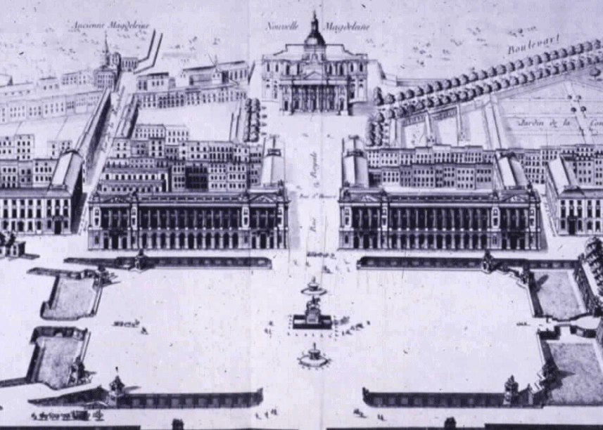 Place de la Concorde original plan