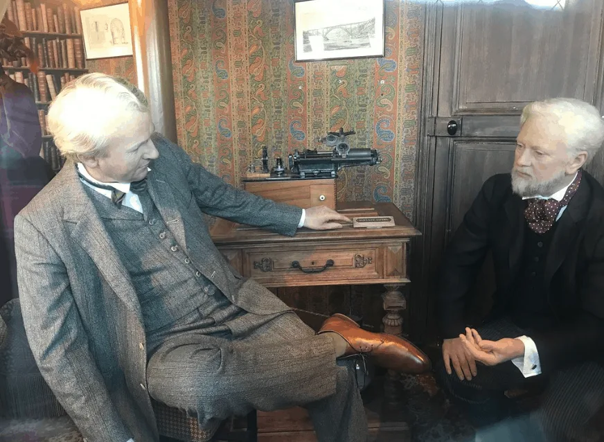 Thomas Edison and Gustave Eiffel
