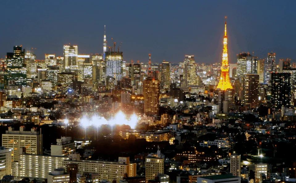 tokyo skyline night