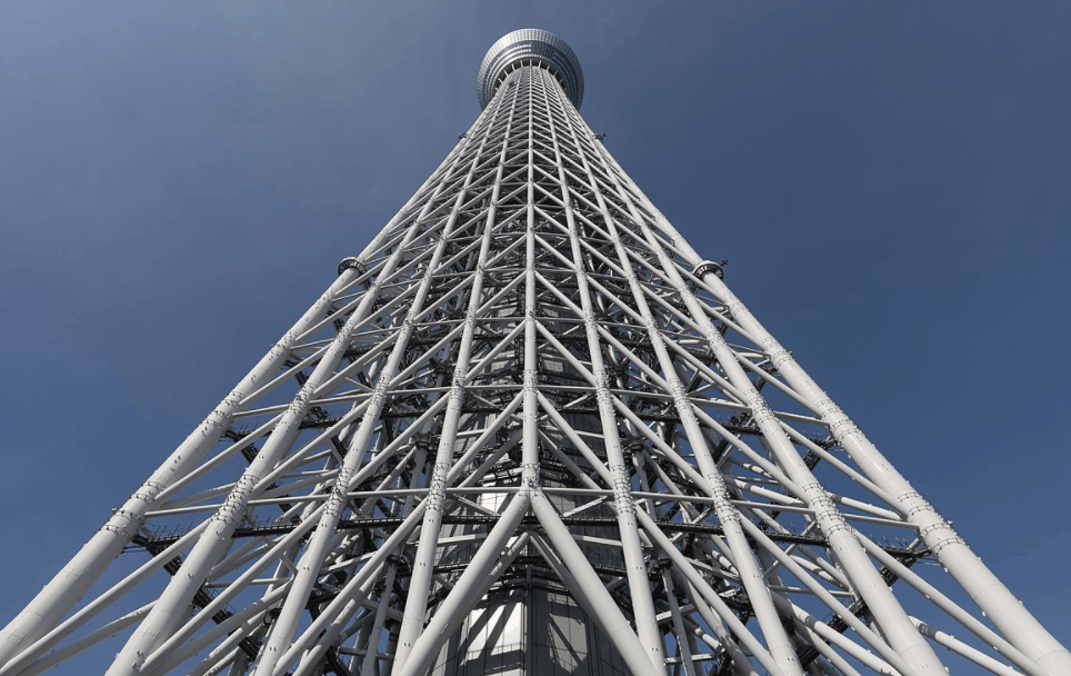 The core structure of the Tokyo skytree