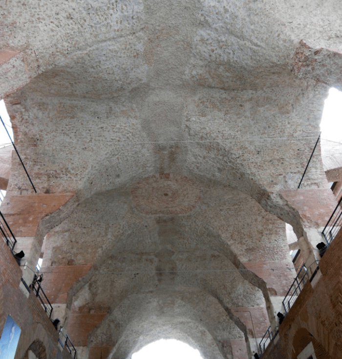 trajans market vaulted roof