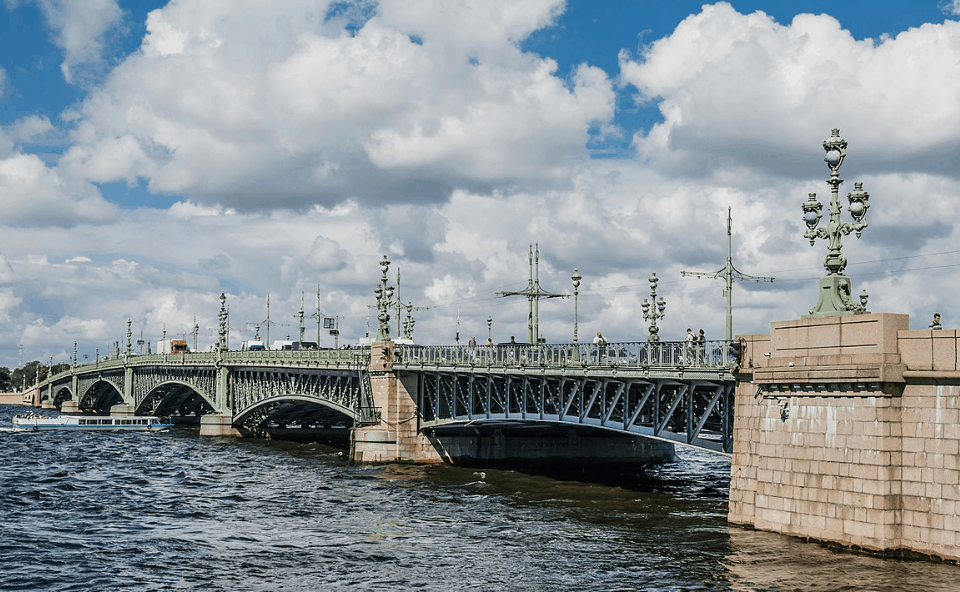 Trinity Bridge in Saint Petersburg