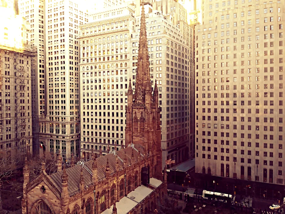 Trinity church in Wall Street