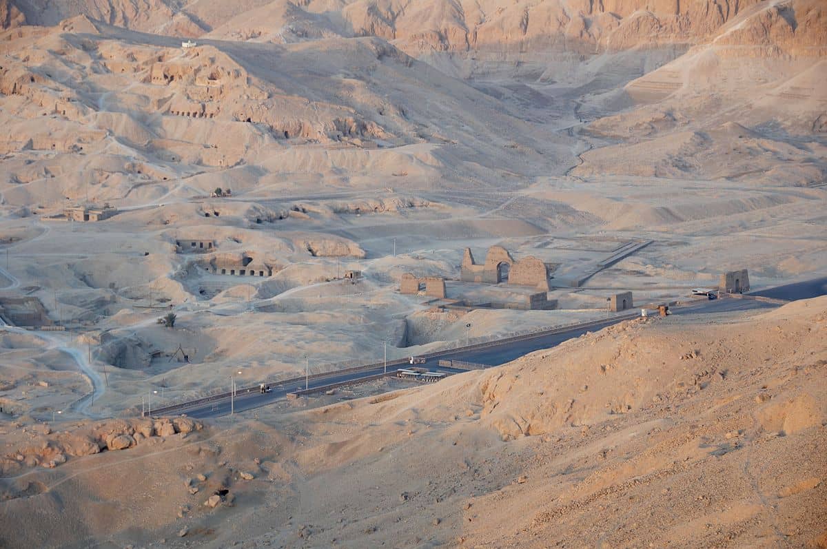 Valley of the kings aerial view