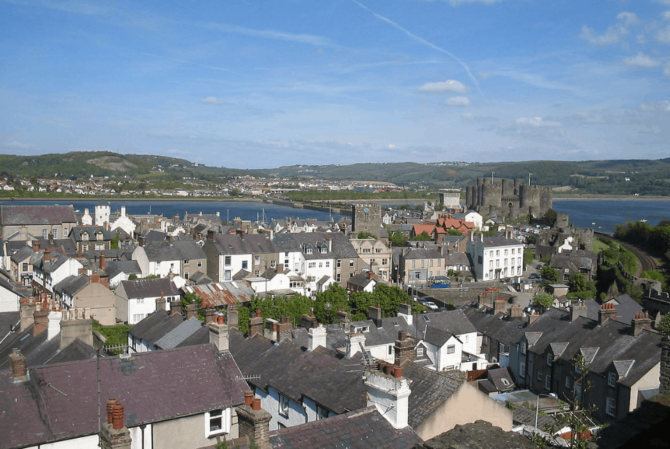 walled conwy town