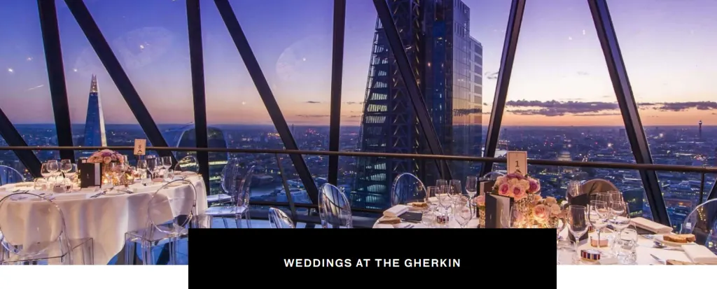 weddings at the Gherkin